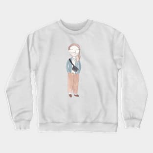 It's a nice day to visit the art gallery Crewneck Sweatshirt